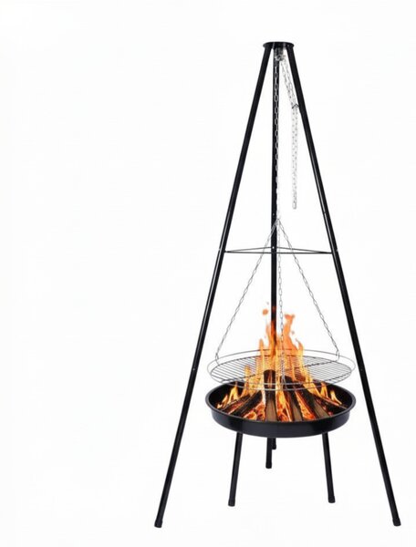 Aga Zahradní gril na trojnožce s ohništěm BBQ0162
