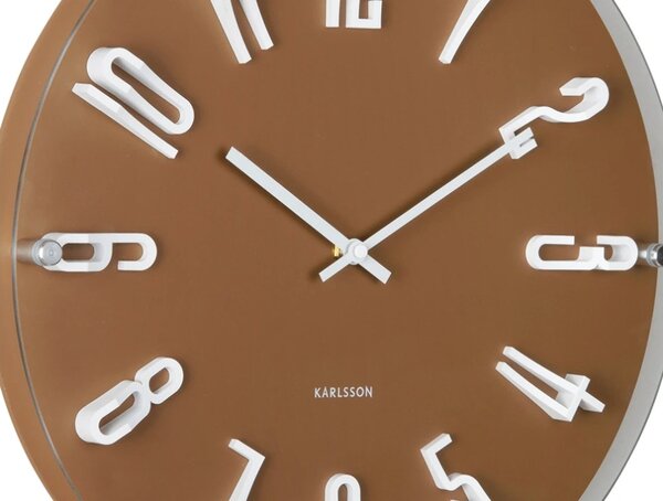 Designové nástěnné hodiny 6090BR Karlsson 40cm
