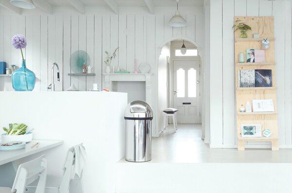 Brabantia odpadkový koš na odpadky Push Bin - 60 L, lesklá ocel