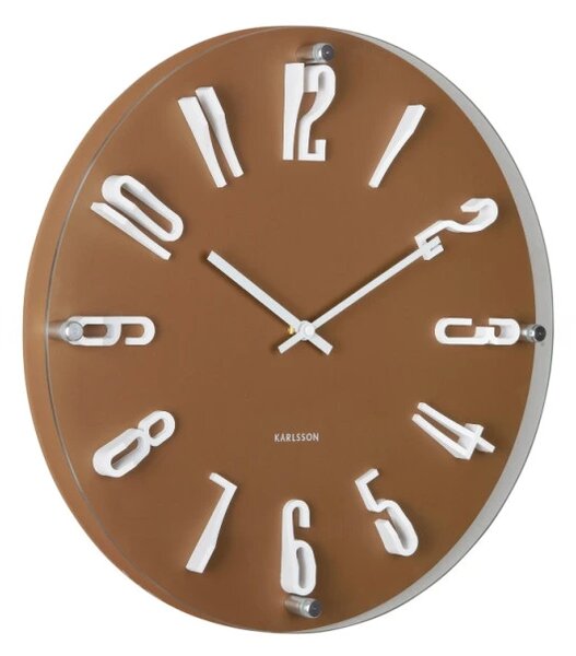 Designové nástěnné hodiny 6090BR Karlsson 40cm