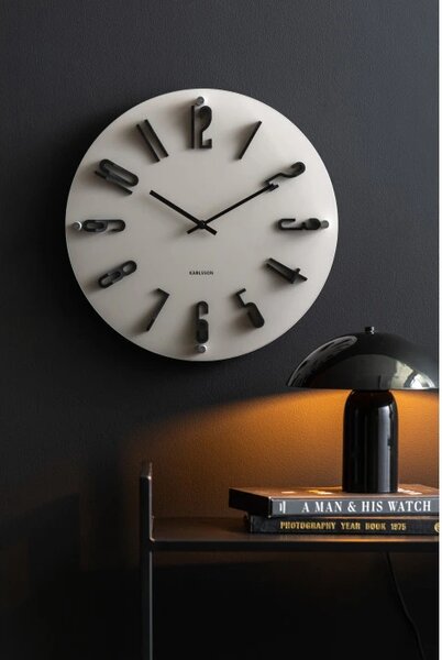 Designové nástěnné hodiny 6090WG Karlsson 40cm