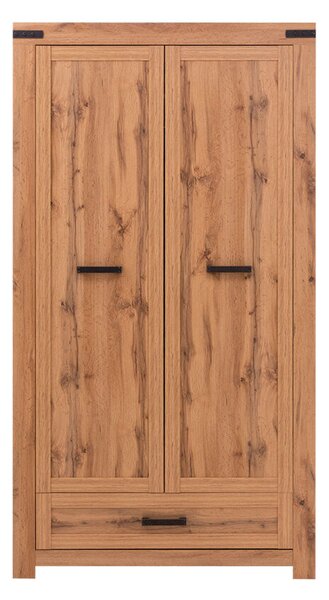 Skříň dvoudveřová se zásuvkou Mortiz 112x210x59.9 cm Dub wotan