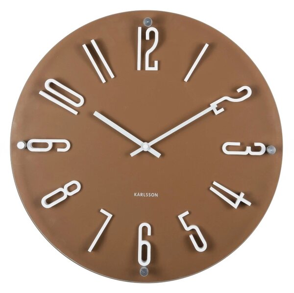 Designové nástěnné hodiny 6090BR Karlsson 40cm