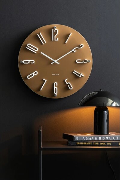 Designové nástěnné hodiny 6090BR Karlsson 40cm