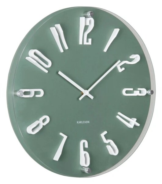 Designové nástěnné hodiny 6090GR Karlsson 40cm