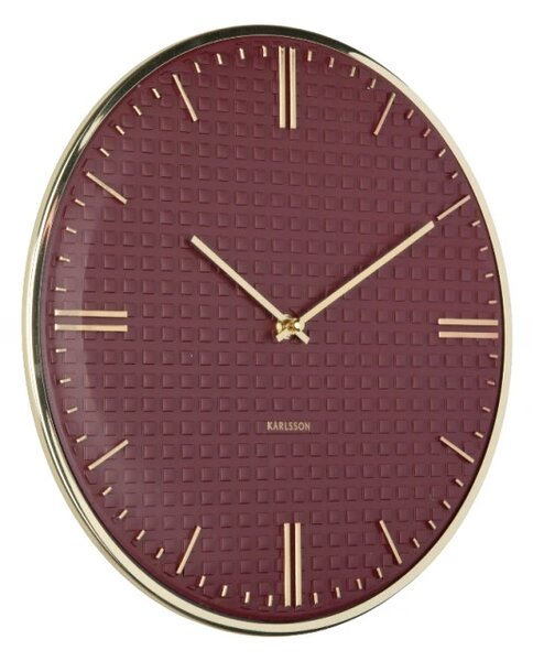 Designové nástěnné hodiny 6091RD Karlsson 35cm