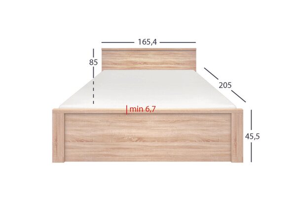 Postel 160x200 dub sonoma Norton