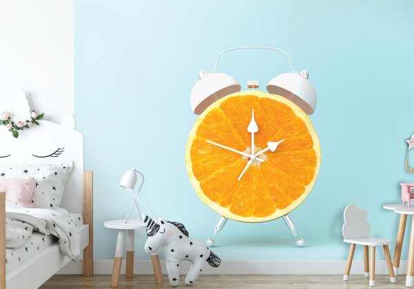Malvis ® Tapeta Pomerančový budík Vel. (šířka x výška): 288 x 200 cm