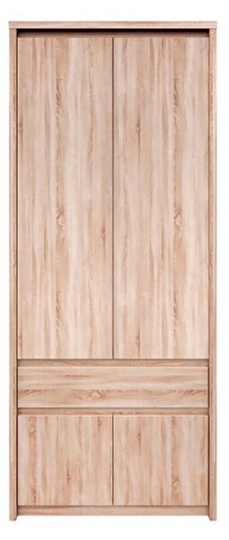 Skříň čtyřdveřová se zásuvkou Norton 66x210x40 cm Dub sonoma