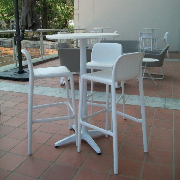 Nardi Světle modrá plastová barová židle Faro 76 cm