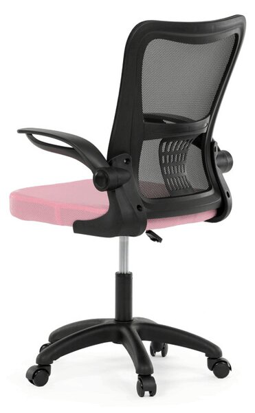 Dětská židle NINA – růžová síťovina, houpací mechanismus