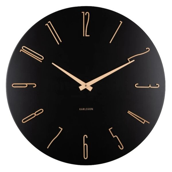 Designové nástěnné hodiny 6073BK Karlsson 50cm