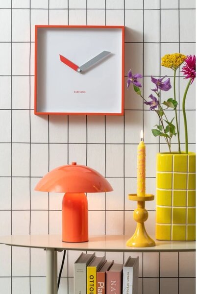 Designové nástěnné hodiny 6112RD Karlsson 28cm