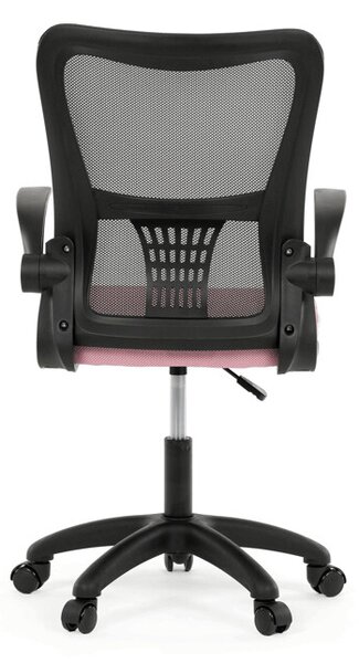 Dětská židle NINA – růžová síťovina, houpací mechanismus