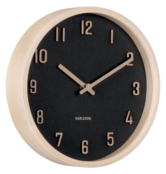 Designové nástěnné hodiny 6116BK Karlsson 22cm