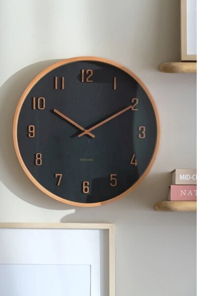 Designové nástěnné hodiny 6117BK Karlsson 40cm