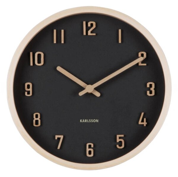 Designové nástěnné hodiny 6116BK Karlsson 22cm