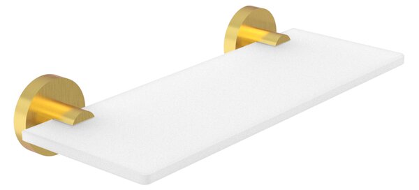Nimco Unix zlatá police do koupelny skleněná mat 30 cm UNZ 13091B-30-Z