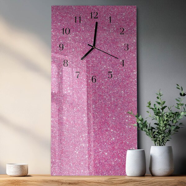 Skleněné hodiny vertikální Brokát zsppc-30x60-00176887