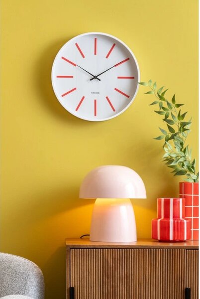 Designové nástěnné hodiny 6144RD Karlsson 40cm