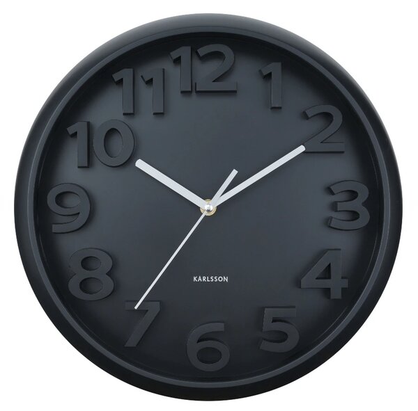 Designové nástěnné hodiny 6052BK Karlsson 33cm