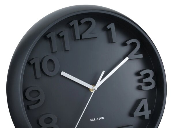 Designové nástěnné hodiny 6052BK Karlsson 33cm