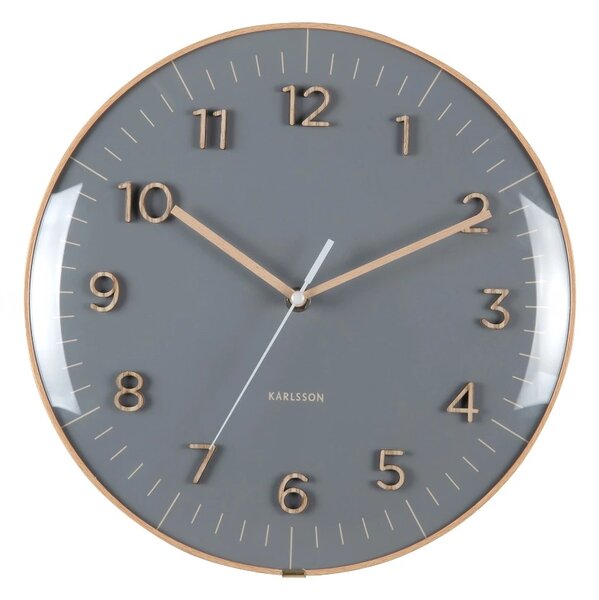 Designové nástěnné hodiny 6110GY Karlsson 30cm