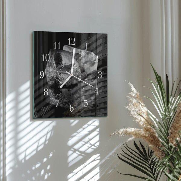Skleněné hodiny Kostky ledu zskb-30x30-00093590