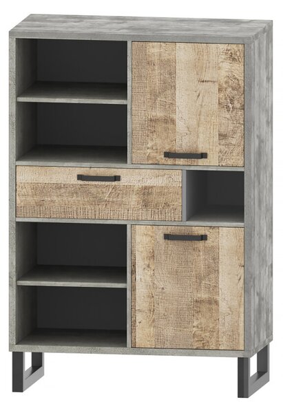 Obývací sestava 3.5 m šedá / dub pískový Bari