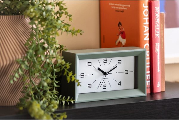 Designové stolní hodiny s budíkem 6066GR Karlsson 20cm