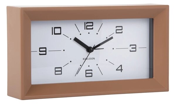 Designové stolní hodiny s budíkem 6066BR Karlsson 20cm