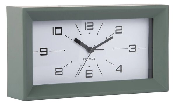 Designové stolní hodiny s budíkem 6066GR Karlsson 20cm