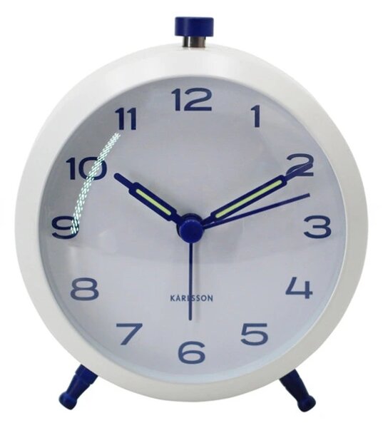 Designový budík 6143BL Karlsson 10cm