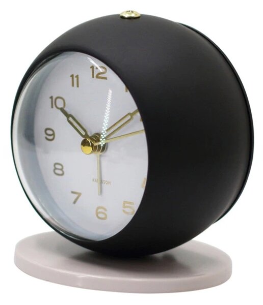 Designový budík 6141BK Karlsson 10cm