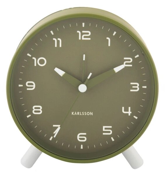Designový budík 6029GR Karlsson 12cm