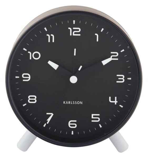 Designový budík 6029BK Karlsson 12cm