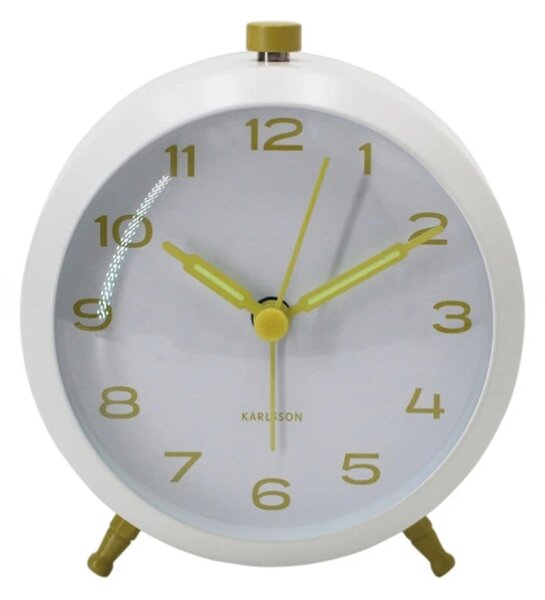 Designový budík 6143YE Karlsson 10cm