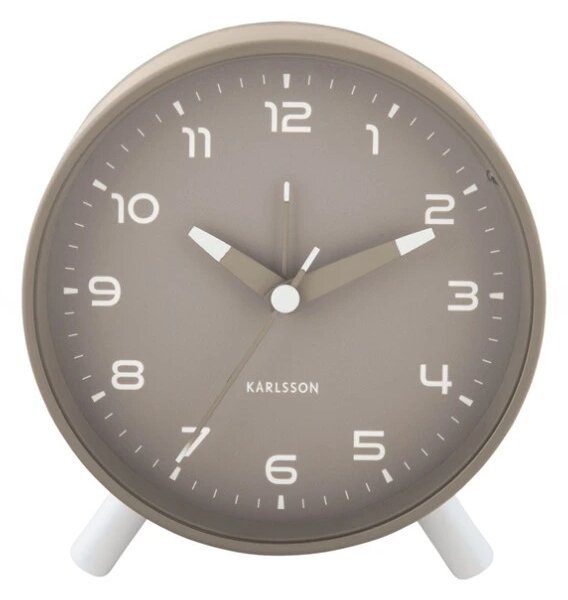 Designový budík 6029GY Karlsson 12cm