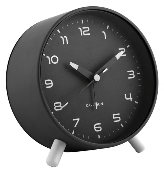 Designový budík 6029BK Karlsson 12cm
