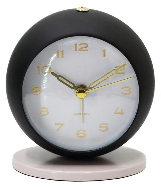 Designový budík 6141BK Karlsson 10cm