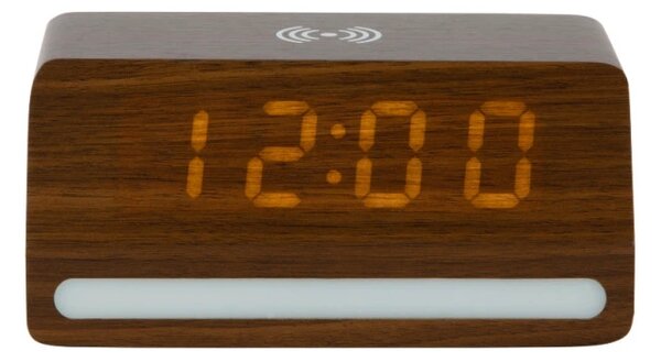 LED hodiny-budík 6078DW Karlsson s nabíječkou smartphonů 16cm