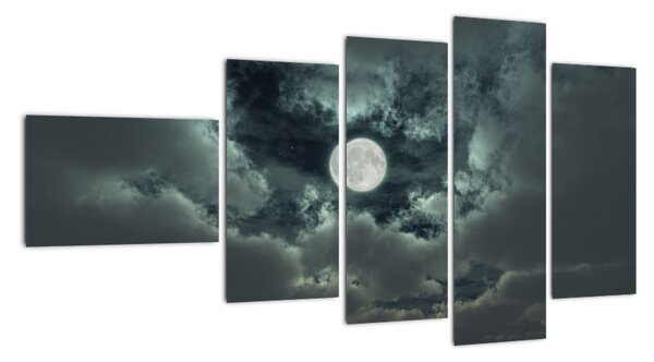 Obraz měsíce a mraků (110x60cm)