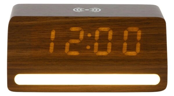 LED hodiny-budík 6078DW Karlsson s nabíječkou smartphonů 16cm