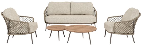Bizzotto Set dvou zahradních stolků Corbeta 60/80 cm