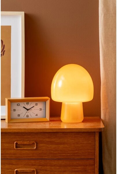 Designové stolní hodiny s budíkem 6066YE Karlsson 20cm