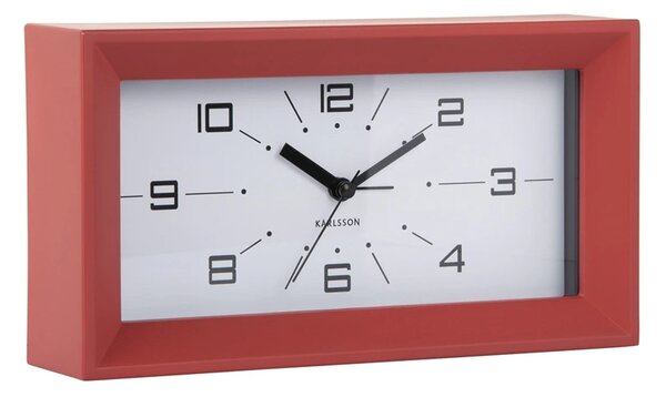 Designové stolní hodiny s budíkem 6066RD Karlsson 20cm