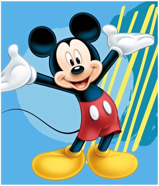 Fleecová deka Disney - Mickey Mouse - 120 x 140 cm