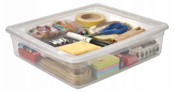Keeeper Úložný box s víkem BEA Clearbox 9L, 39 x 35,5 x 9 cm