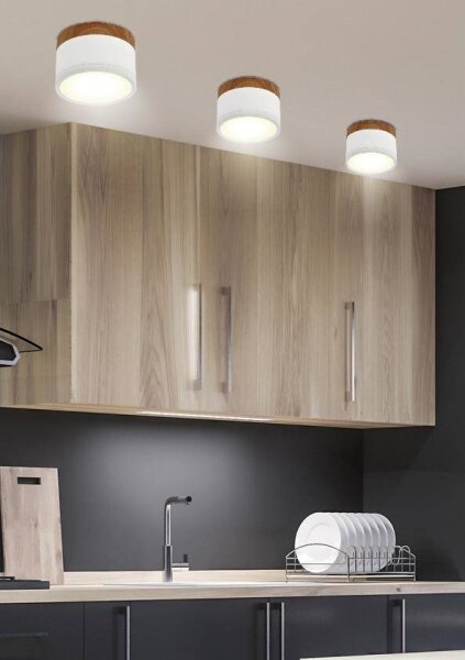LED Stropní svítidlo TUBA LED/9W/230V bílá/béžová