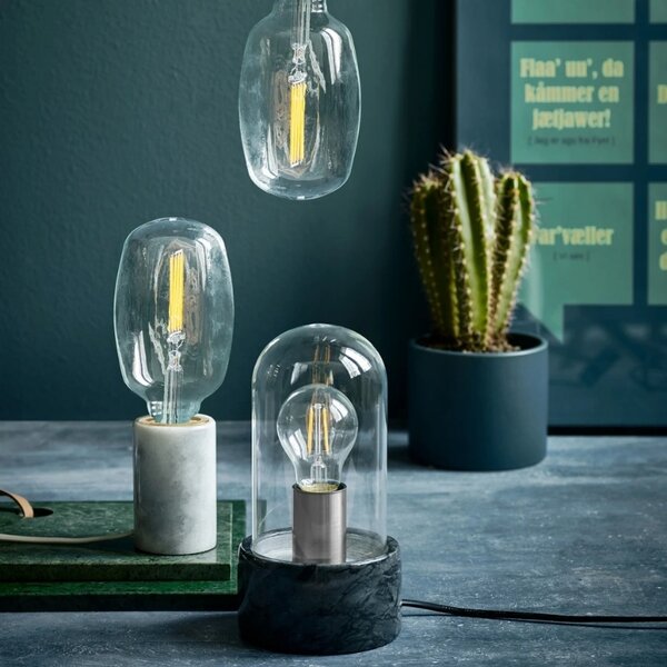 Nordlux Bílá mramorová stolní lampa Siv